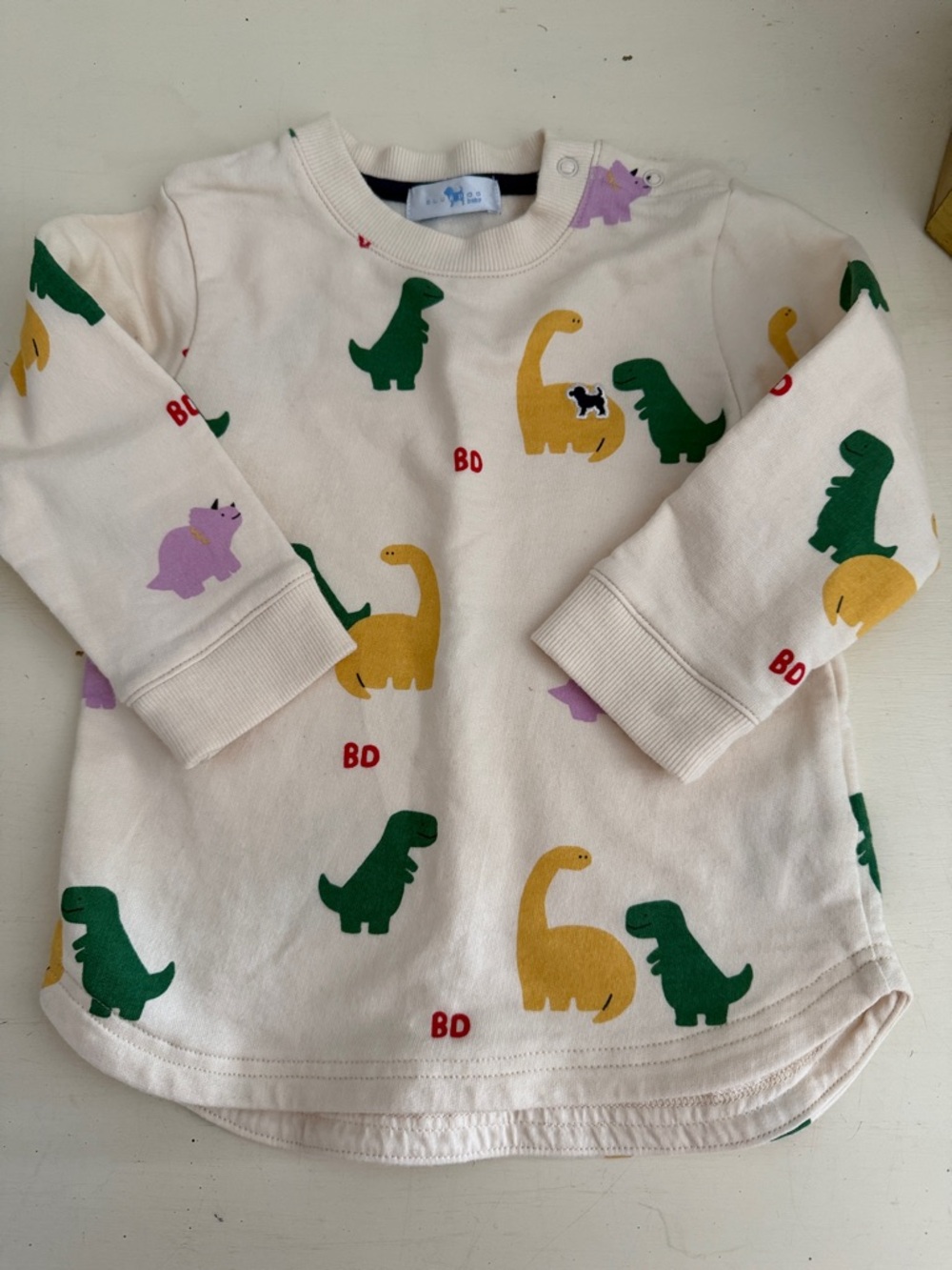 Blue Dog baby dinosaur crew neck sweatshirt size 24 months